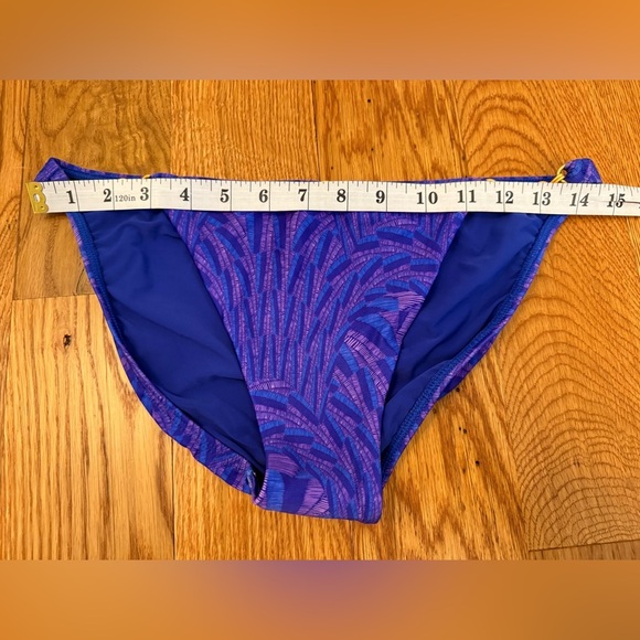 ViX Swimwear Paula Hermanny sz Large Leslie Allie Bikini Bottom blue and purple - Picture 10 of 14